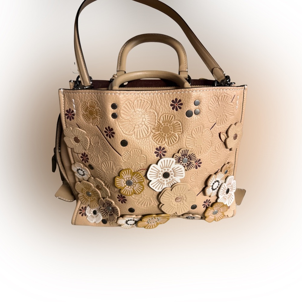 Coach Rouge 30 Tea Rose Tan Leather Bag - Picture 6 of 16